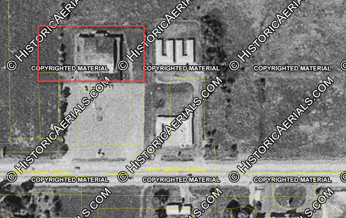 All Star Bowling Lanes - 1973 Aerial (newer photo)